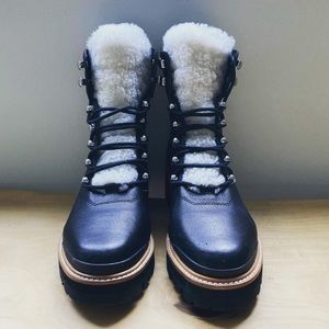 Izzie Genuine Shearling Boots by Marc Fisher